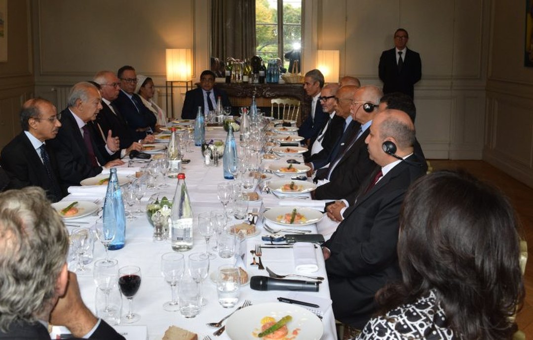 Réception des ambassadeurs et ambassadrices arabes à Paris